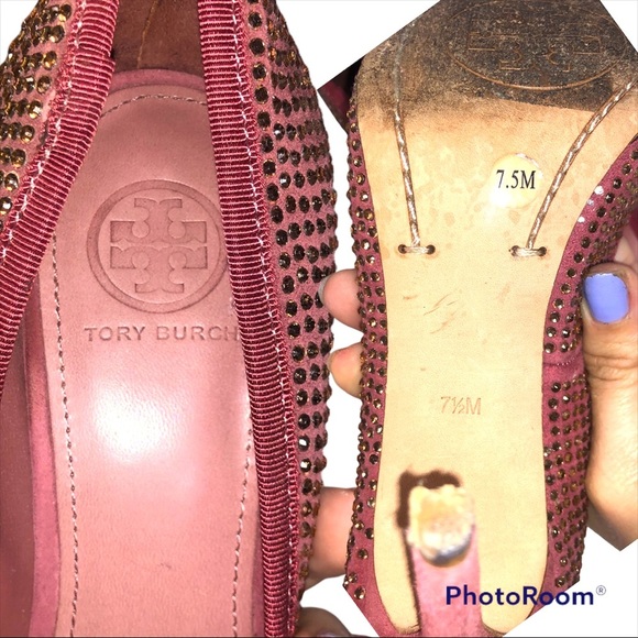 Tory Burch Phoenix Pump Soho Lux Suede 7.5 - Picture 6 of 7